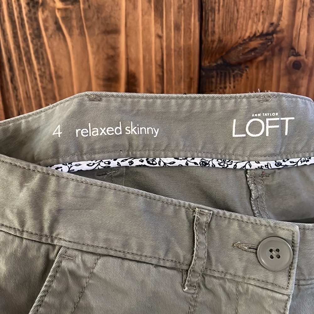 Ann Taylor Loft Relaxed Skinny Chino Style Pants - Picture 8 of 10